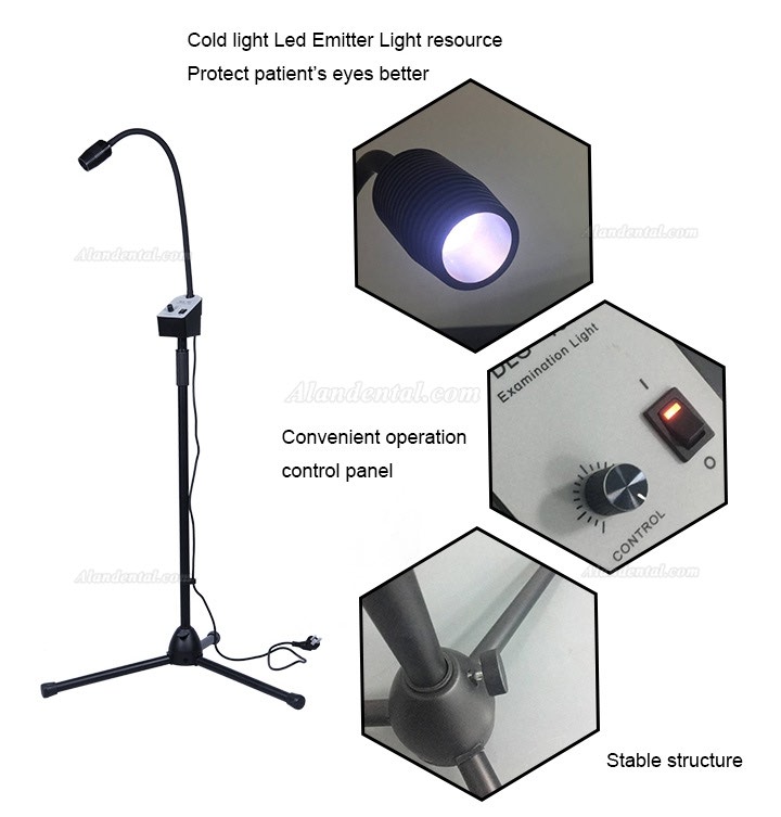 Greeloy GU-P102 Portable Folding LED Dental Operating Light Foldable Exam Examination Light